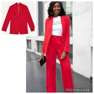 Aritzia Babaton Red Demy Blazer Lillooet Blazer